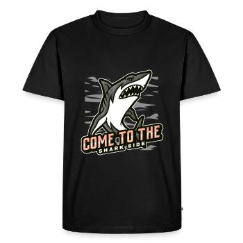 come to the shark side - Men's Premium Organic T-Shirt - black - Front - Nico (187cm)