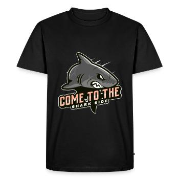 come to the shark side - Men's Premium Organic T-Shirt - black - Front - Nico (187cm)
