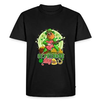 St Paddys St Patricksday St Patrick Day - Men's Premium Organic T-Shirt - black - Front - Nico (187cm)