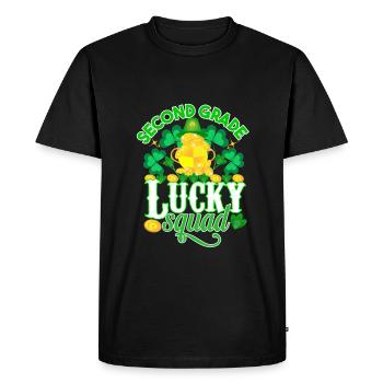 St Paddy’s St Patricksday St Patrick Day - T-shirt Premium bio Homme - noir - Devant - Nico (187cm)