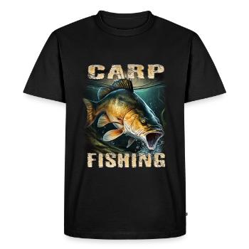 Carp - Men's Premium Organic T-Shirt - black - Front - Nico (187cm)