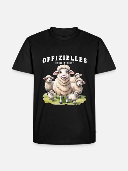 Offizielles (l)afshirt Lustige Schafe - Männer Premium Bio T-Shirt - Schwarz