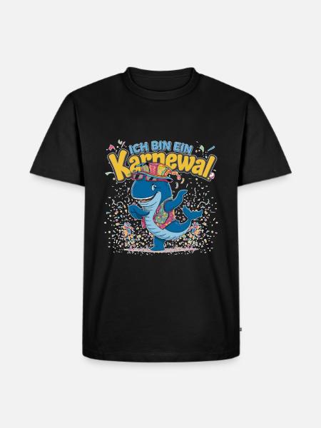 I'm a Karnewal Funny Whale - Men's Premium Organic T-Shirt - black