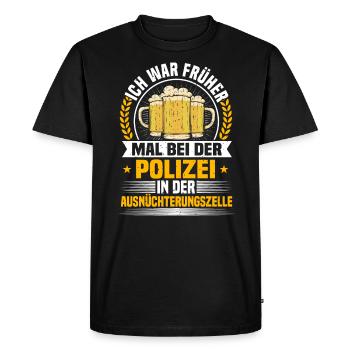 Dicton de bière, sobriété Cell Beer Lover - T-shirt Premium bio Homme - noir - Devant - Nico (187cm)