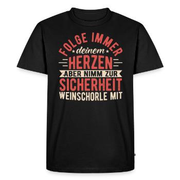 Dicton de motivation, Sarcasme, Paresseux, Sarcastique - T-shirt Premium bio Homme - noir - Devant - Nico (187cm)