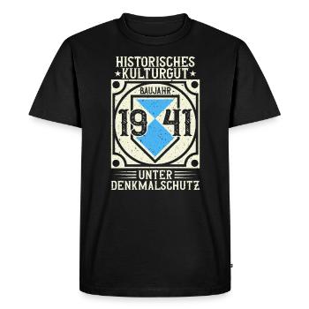 Construit en 1941 Né, Né en 1941 - T-shirt Premium bio Homme - noir - Devant - Nico (187cm)