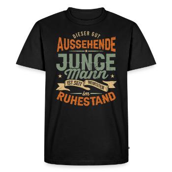 Rente & Ruhestand, Renteneintritt Mann Rentner - Männer Premium Bio T-Shirt - Schwarz - Vorne - Nico (187cm)