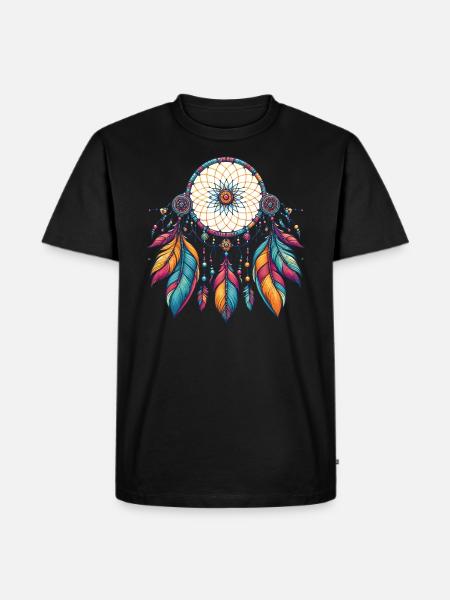 Native American Native Dreamcatcher - Men's Premium Organic T-Shirt - black