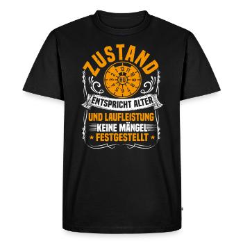 Condition corresponds to age & mileage Birthday - Men's Premium Organic T-Shirt - black - Front - Nico (187cm)
