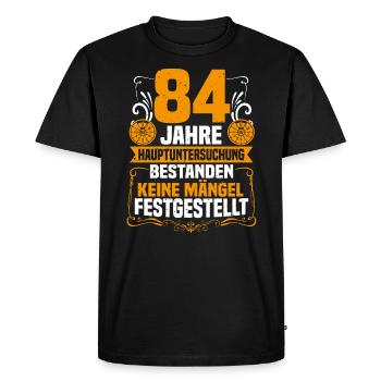 84 ans d’inspection générale 84e anniversaire - T-shirt Premium bio Homme - noir - Devant - Nico (187cm)