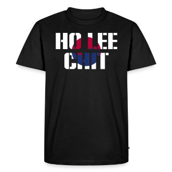 Ho Lee Chit Funny Corruption - Men's Premium Organic T-Shirt - black - Front - Nico (187cm)