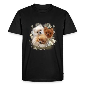 Pomeranian Group Dwarf Pointed Shirt & Accessories - Men's Premium Organic T-Shirt - black - Front - Nico (187cm)