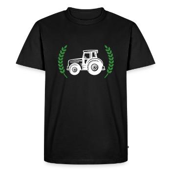 Armoiries paysannes - T-shirt Premium bio Homme - noir - Devant - Nico (187cm)