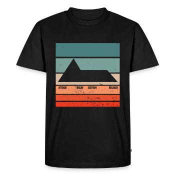 ADSR Modular Techno Festival Nerd Synthesizer - T-shirt Premium bio Homme - noir - Devant - Nico (187cm)