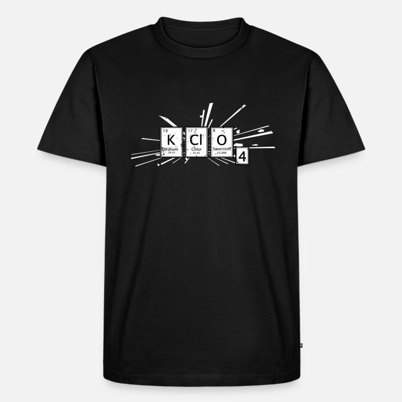 Kclo4 Pyrotechnics - Männer Premium Bio T-Shirt - Schwarz