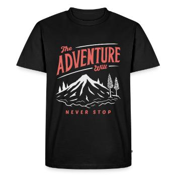 Van Life Adventure Camper - Men's Premium Organic T-Shirt - black - Front - Nico (187cm)
