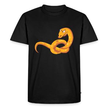 serpent - T-shirt Premium bio Homme - noir - Devant - Nico (187cm)