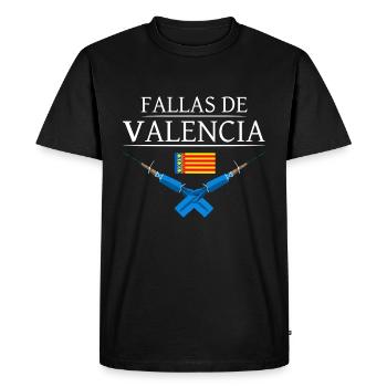 Pyro Fireworks Trueno Blue Falles De Valencia - T-shirt Premium bio Homme - noir - Devant - Nico (187cm)