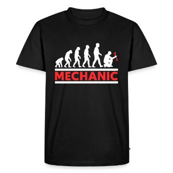 Mechanics Evolution Mechanic Mechanic - Men's Premium Organic T-Shirt - black - Front - Nico (187cm)