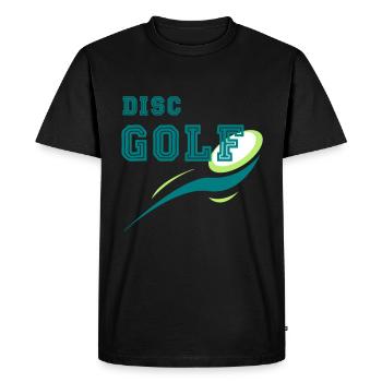 Disc Golf Discgolf Frisbee Geschenk Gift - Männer Premium Bio T-Shirt - Schwarz - Vorne - Nico (187cm)