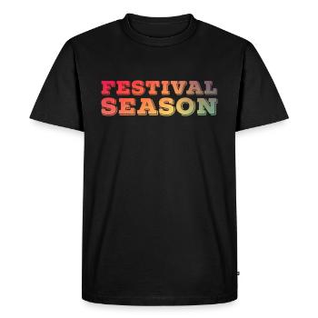 Célébrez la saison des festivals Écoutez de la musique lors de concerts - T-shirt Premium bio Homme - noir - Devant - Nico (187cm)