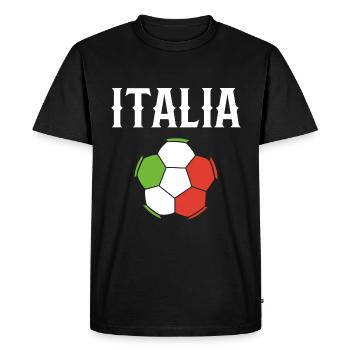 Italia - T-shirt Premium bio Homme - noir - Devant - Nico (187cm)