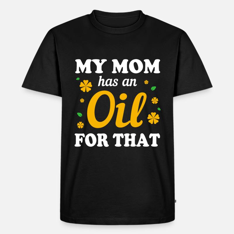 Ätherisches Öl - Männer Premium Bio T-Shirt - Schwarz