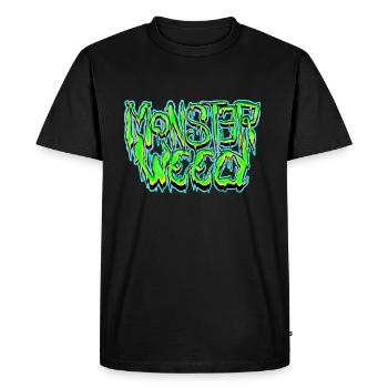 mauvaises herbes de monstre - T-shirt Premium bio Homme - noir - Devant - Nico (187cm)