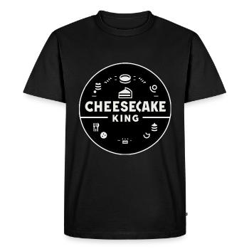Cheesecake King 6 - T-shirt Premium bio Homme - noir - Devant - Nico (187cm)