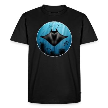Mantara - Men's Premium Organic T-Shirt - black - Front - Nico (187cm)