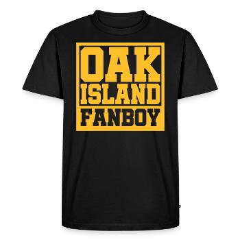 Oak Island Fanboy | Treasure hunters | Colors can be changed - Men's Premium Organic T-Shirt - black - Front - Nico (187cm)