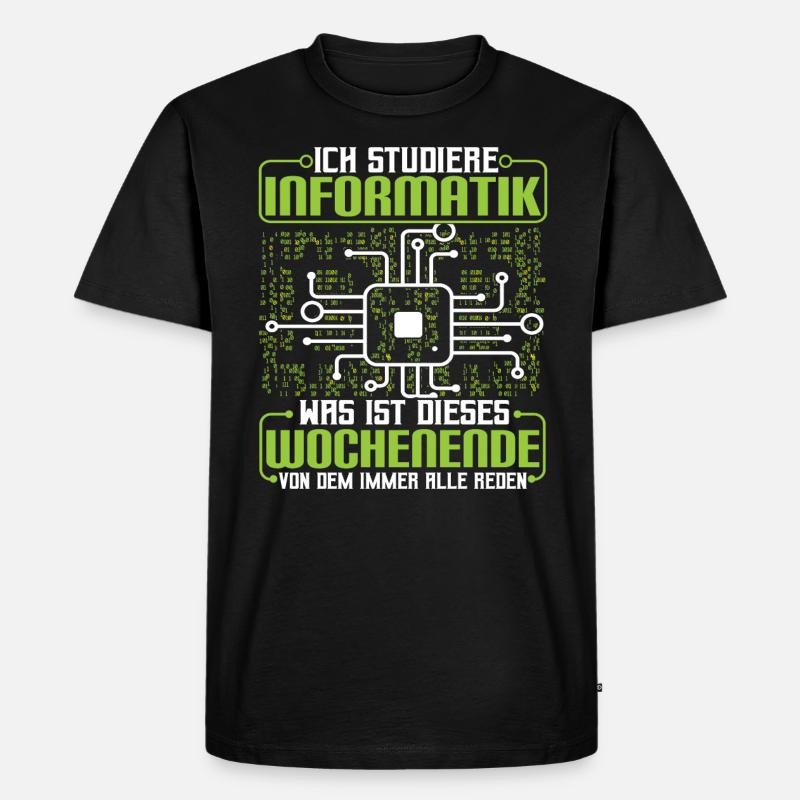 Informatikstudent Programmierer - Männer Premium Bio T-Shirt - Schwarz