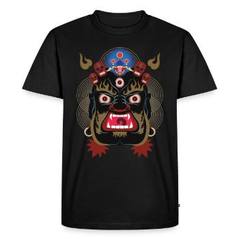 La Danse Macabre 01 - Men's Premium Organic T-Shirt - black - Front - Nico (187cm)
