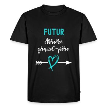 futur arrière-grand-père cadeau annonce grossesse - T-shirt Premium bio Homme - noir - Devant - Nico (187cm)