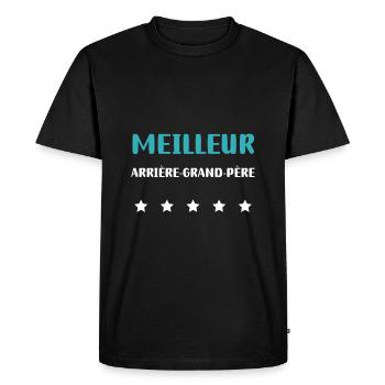 Best Personalized Great-Grandfather - Men's Premium Organic T-Shirt - black - Front - Nico (187cm)
