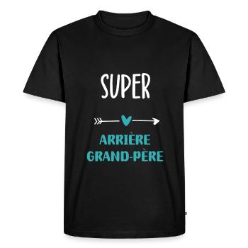 Great Great-Grandpa Humor - Men's Premium Organic T-Shirt - black - Front - Nico (187cm)