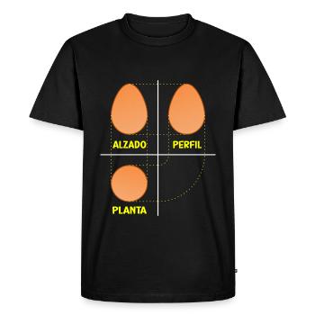 Dihedral egg system for architects - Men's Premium Organic T-Shirt - black - Front - Nico (187cm)