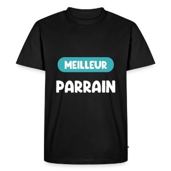 best godfather gift godfather gift godfather - Men's Premium Organic T-Shirt - black - Front - Nico (187cm)