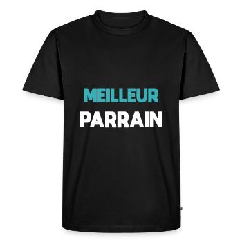 Best Godfather Gift Godfather - Men's Premium Organic T-Shirt - black - Front - Nico (187cm)