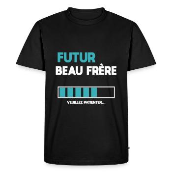 future brother-in-law - Men's Premium Organic T-Shirt - black - Front - Nico (187cm)