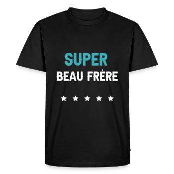 super brother-in-law future brother-in-law man - Men's Premium Organic T-Shirt - black - Front - Nico (187cm)