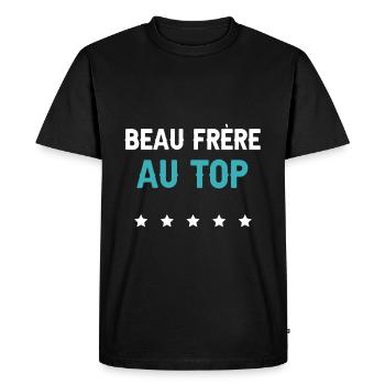 Brother-in-law at the top future brother-in-law man - Men's Premium Organic T-Shirt - black - Front - Nico (187cm)