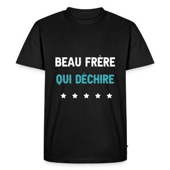 brother-in-law who rocks future brother-in-law man - Men's Premium Organic T-Shirt - black - Front - Nico (187cm)