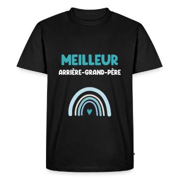 Best Rainbow Great-Grandpa - Men's Premium Organic T-Shirt - black - Front - Nico (187cm)