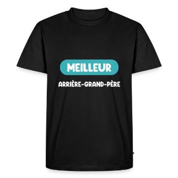 Best Great-Grandpa Gift - Men's Premium Organic T-Shirt - black - Front - Nico (187cm)
