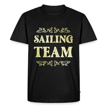 Equipe de voile - T-shirt Premium bio Homme - noir - Devant - Nico (187cm)
