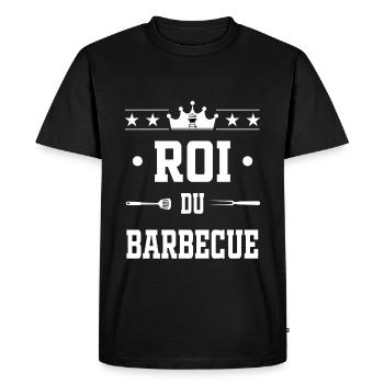 roi du barbecue bbq barbecue grille - T-shirt Premium bio Homme - noir - Devant - Nico (187cm)