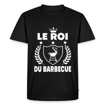 barbecue bbq le roi du barbecue humour - T-shirt Premium bio Homme - noir - Devant - Nico (187cm)