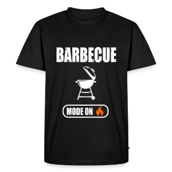barbecue bbq mode on drôle - T-shirt Premium bio Homme - noir - Devant - Nico (187cm)