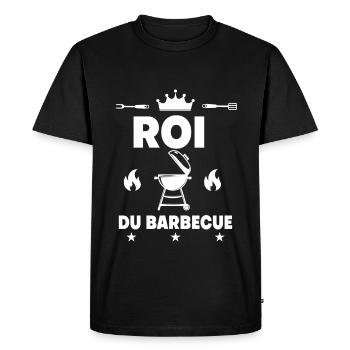 barbecue bbq roi du barbecue grille - T-shirt Premium bio Homme - noir - Devant - Nico (187cm)